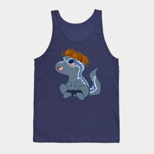 Autumn Chibi Blue Raptor Tank Top